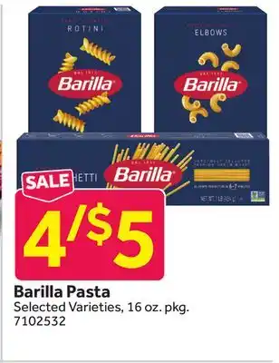 Stop&Shop Barilla Pasta offer