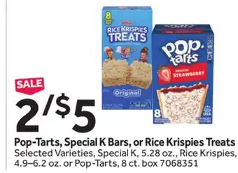 Stop&Shop Pop-Tarts, Special K Bars, or Rice Krispies Treats offer