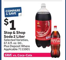 Stop&Shop Stop & Shop Soda 2 Liter offer