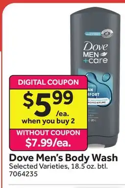 Stop&Shop Dove Men's Body Wash offer