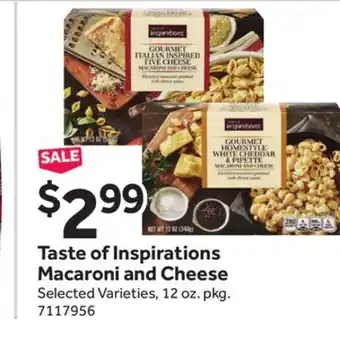 Stop&Shop Taste of Inspirations Macaroni and Cheese offer