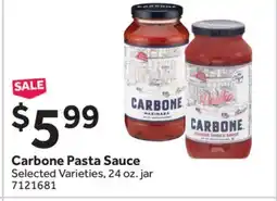 Stop&Shop Carbone Pasta Sauce offer