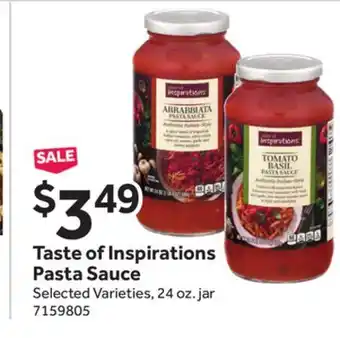 Stop&Shop Taste of Inspirations Pasta Sauce offer