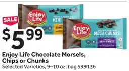 Stop&Shop Enjoy Life Chocolate Morsels, Chips or Chunks offer