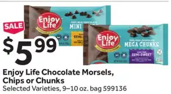 Stop&Shop Enjoy Life Chocolate Morsels, Chips or Chunks offer