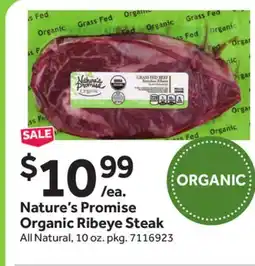 Stop&Shop Nature's Promise Organic Ribeye Steak offer