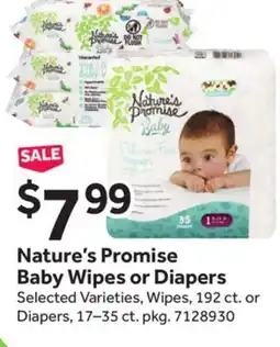 Stop&Shop Nature's Promise Baby Wipes or Diapers offer