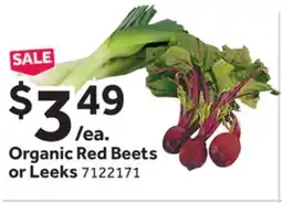 Stop&Shop Organic Red Beets or Leeks offer