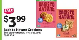 Stop&Shop Back to Nature Crackers offer