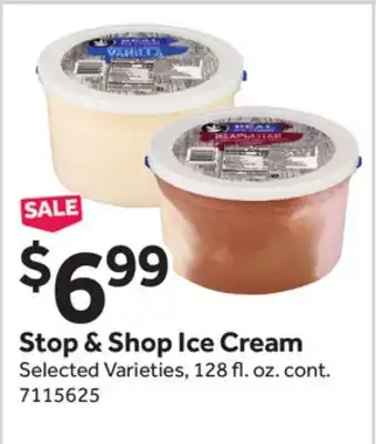 Stop&Shop Stop & Shop Ice Cream offer