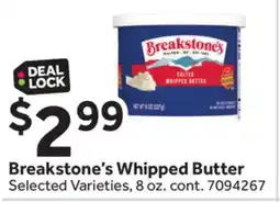 Stop&Shop Breakstone's Whipped Butter offer