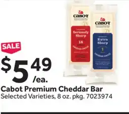 Stop&Shop Cabot Premium Cheddar Bar offer