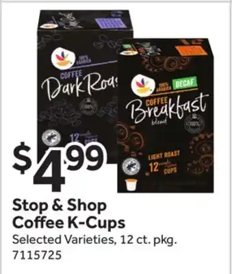 Stop&Shop Stop & Shop Coffee K-Cups offer