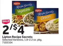 Stop&Shop Lipton Recipe Secrets offer