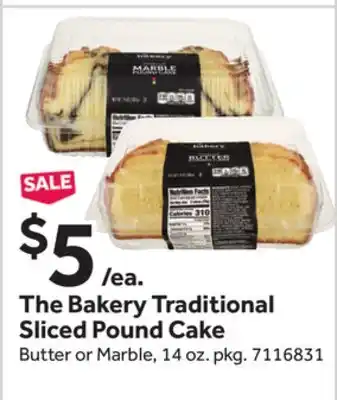 Stop&Shop The Bakery Traditional Sliced Pound Cake offer