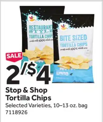 Stop&Shop Stop & Shop Tortilla Chips offer