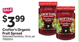 Stop&Shop Crofter's Organic Fruit Spread offer