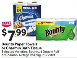 Stop&Shop Bounty Paper Towels or Charmin Bath Tissue offer