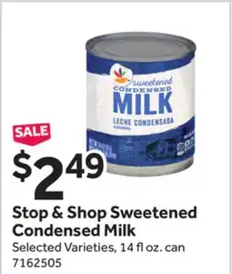 Stop&Shop Stop & Shop Sweetened Condensed Milk offer