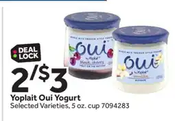 Stop&Shop Yoplait Oui Yogurt offer