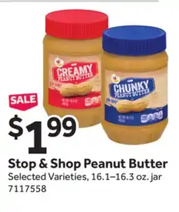 Stop&Shop Stop & Shop Peanut Butter offer