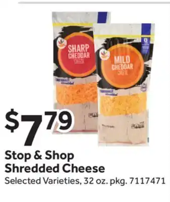 Stop&Shop Stop & Shop Shredded Cheese offer