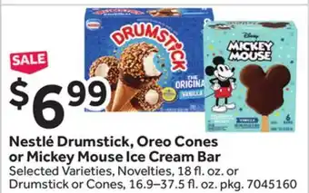 Stop&Shop Nestlé Drumstick, Oreo Cones or Mickey Mouse Ice Cream Bar offer