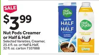 Stop&Shop Nut Pods Creamer or Half & Half offer