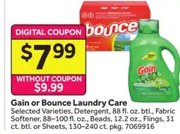 Stop&Shop Gain or Bounce Laundry Care offer