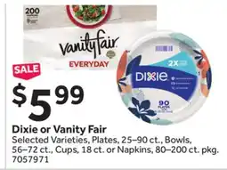 Stop&Shop Dixie or Vanity Fair offer