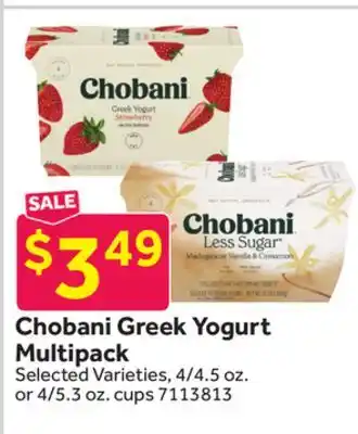 Stop&Shop Chobani Greek Yogurt Multipack offer