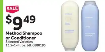 Stop&Shop Method Shampoo or Conditioner offer