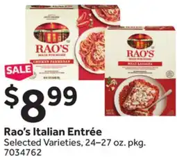 Stop&Shop Rao's Italian Entrée offer