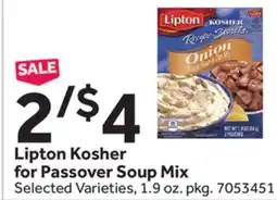 Stop&Shop Lipton Kosher for Passover Soup Mix offer