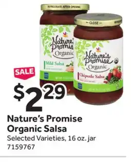 Stop&Shop Nature's Promise Organic Salsa offer