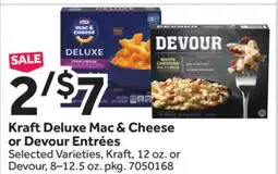 Stop&Shop Kraft Deluxe Mac & Cheese or Devour Entrées offer