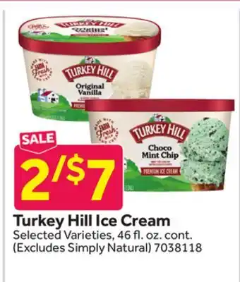 Stop&Shop Turkey Hill Ice Cream offer