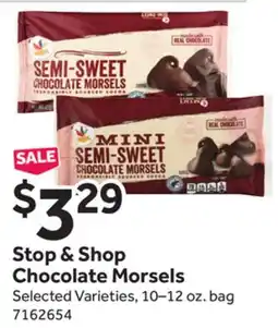 Stop&Shop Stop & Shop Chocolate Morsels offer