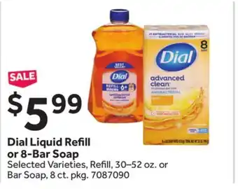 Stop&Shop Dial Liquid Refill or 8-Bar Soap offer