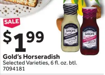 Stop&Shop Gold's Horseradish offer