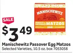 Stop&Shop Manischewitz Passover Egg Matzos offer