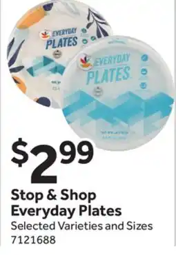 Stop&Shop Stop & Shop Everyday Plates offer