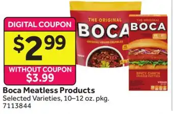 Stop&Shop Boca Meatless Products offer