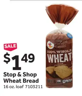 Stop&Shop Stop & Shop Wheat Bread offer