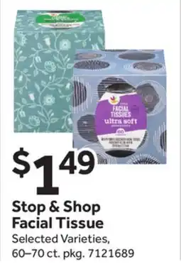 Stop&Shop Stop & Shop Facial Tissue offer