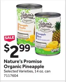 Stop&Shop Nature's Promise Organic Pineapple offer