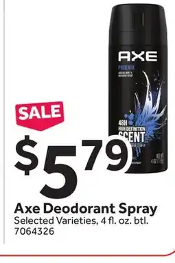 Stop&Shop Axe Deodorant Spray offer