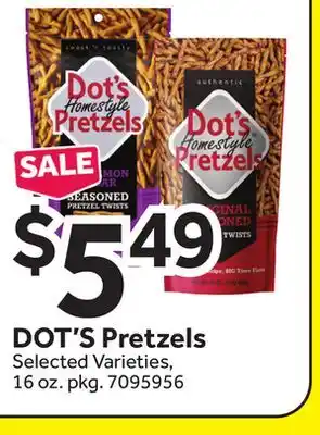 Stop&Shop DOT'S Pretzels offer