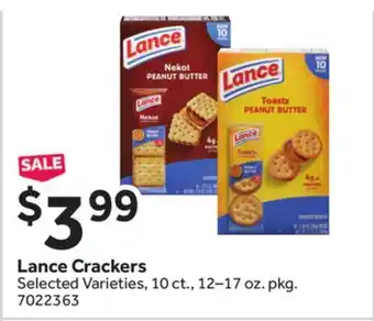 Stop&Shop Lance Crackers offer