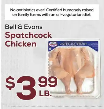 DeCicco & Sons Bell & Evans Spatchcock Chicken offer